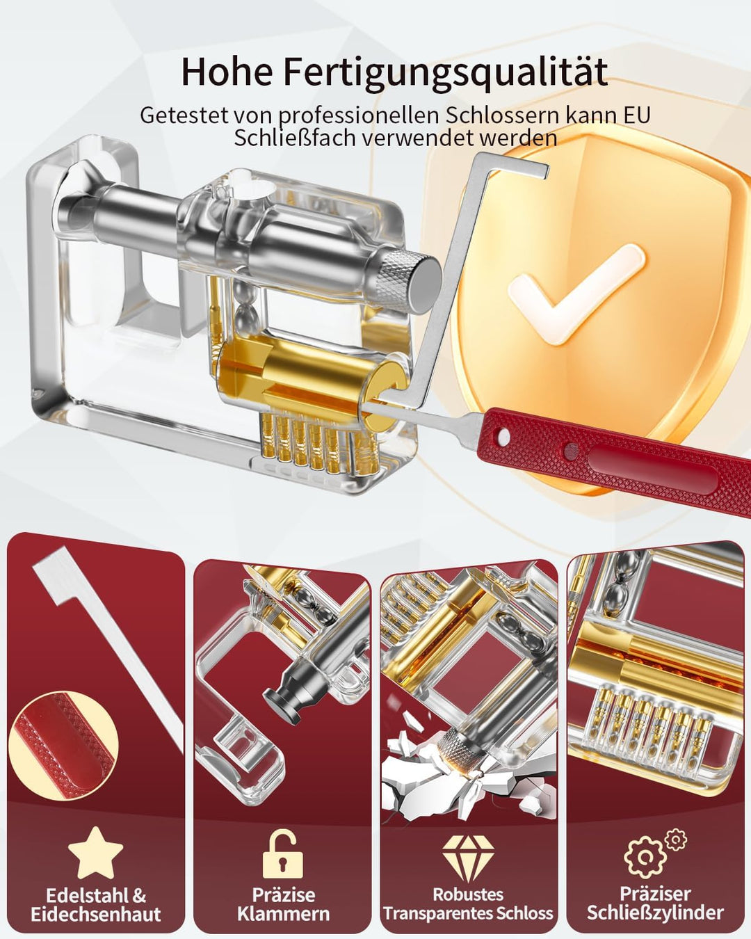 Eventronic 37+5 Stück Lockpicking Set, [2024 Neueste Pioneer Edition & Neues Freischaltungserlebnis]