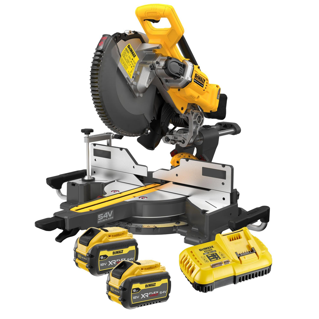 DeWALT Akku-Paneelsäge DCS781X2 Kappsäge, Gehrungssäge mit 305 mm Scheiben-Ø, hohe Schnittkapazität,