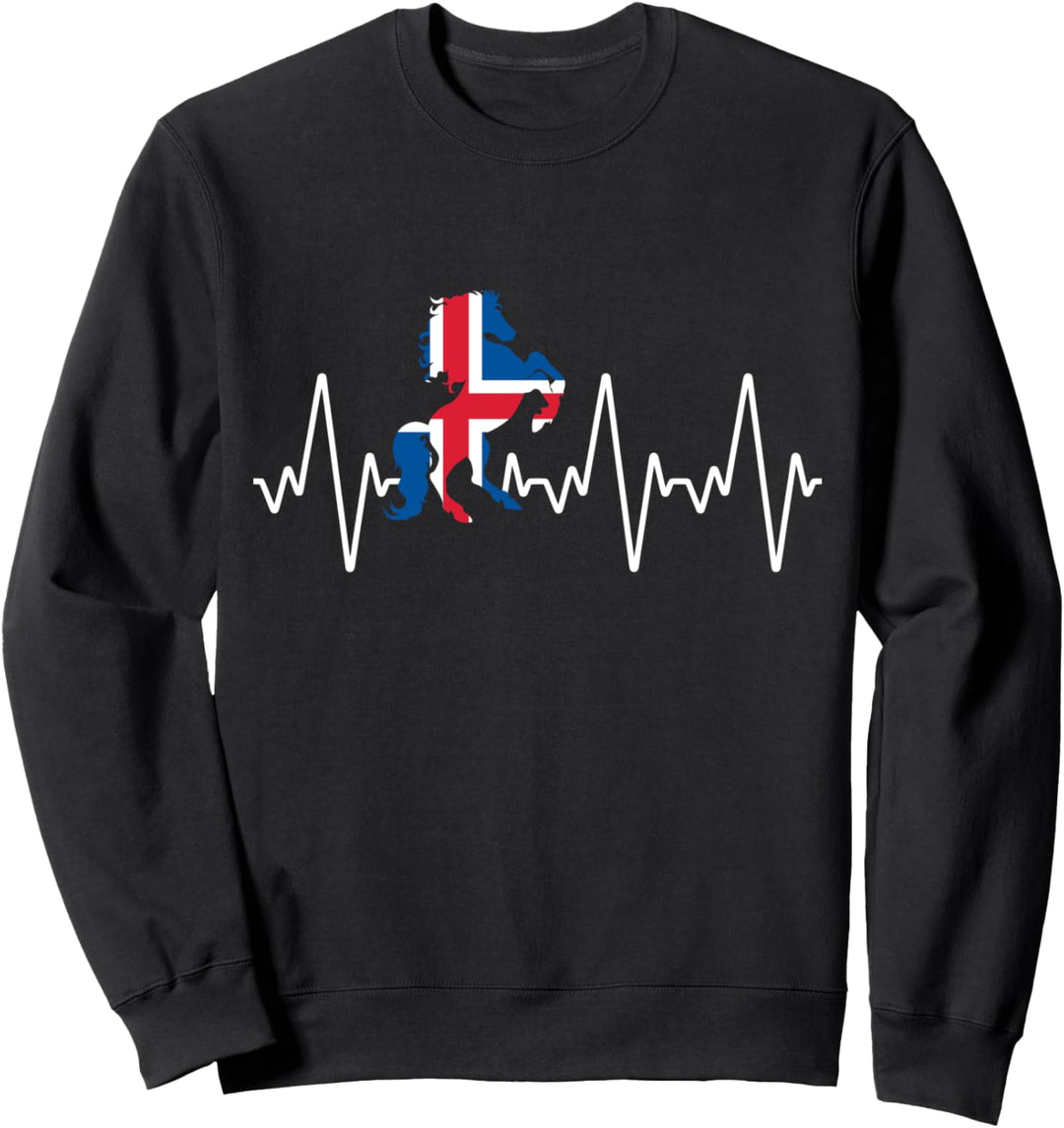 Islandpferde Herzschlag Isi Toelt Tölt Heartbeat Geschenk Sweatshirt