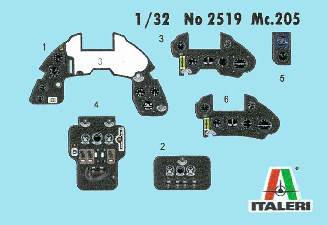 Italeri 2519 1:32 Macchi MC.205 Veltro Modellbausatz Militärflugzeug