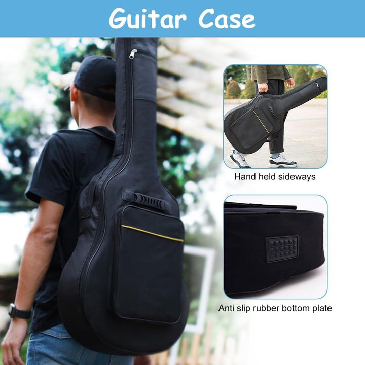 1 Stück Gitarrentasche Akustikgitarre Gig Bag Guitar Case Gitarrentasche in Originalgrösse mit Schul
