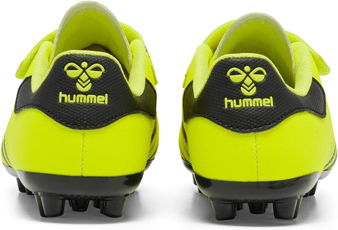 hummel Unisex Kinder Hattrick M.g. Jr Football Shoe 28 EU Safety Yellow, 28 EU Safety Yellow