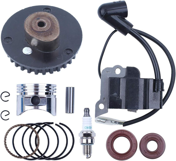35mm Kolbenringe Zündspule Nockenwelle Riemenscheibe Wellendichtring für Honda GX25 25cc 4-Takt Moto