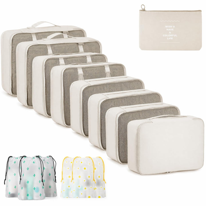 Koffer Organizer Set 15 Teilig Wasserdichte Packing Cubes Kleidertaschen | Reise Organizer Packwürfe