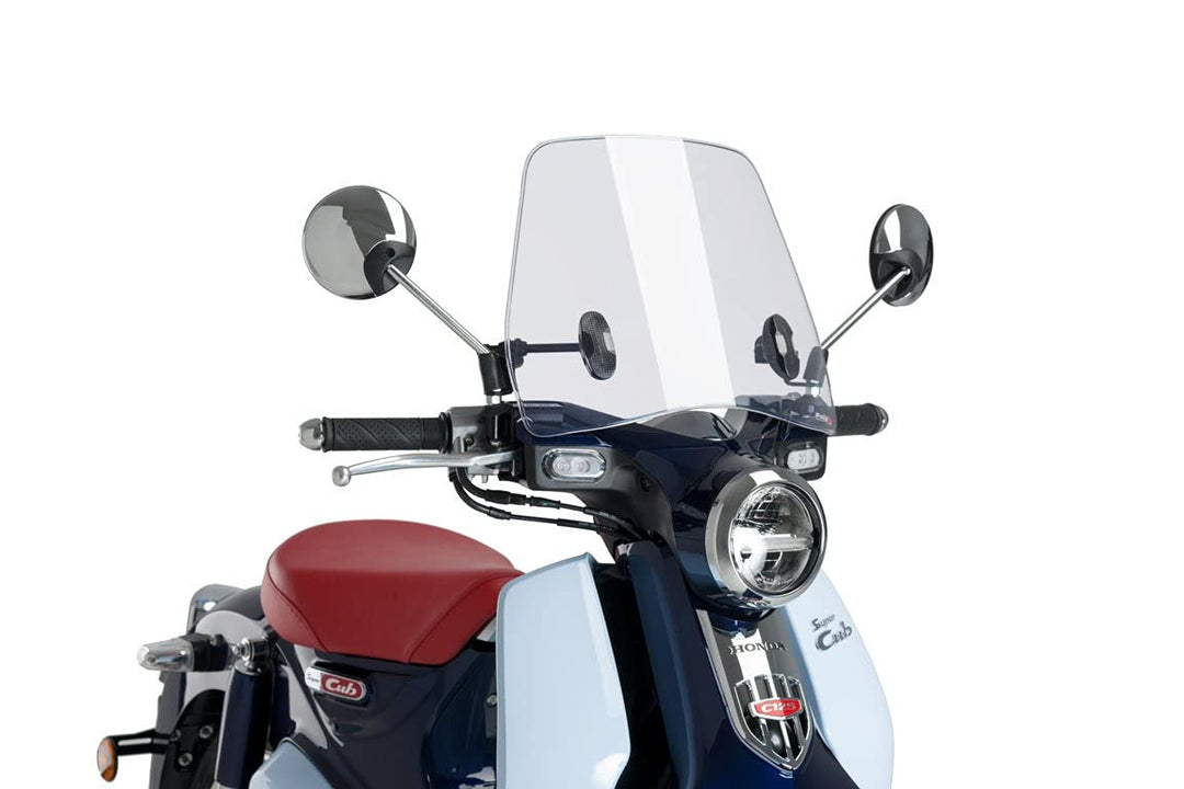 Puig Rollerscheibe Trafic 3490W für Honda Super Cub C125 18'-19' TRANSPARENTE, TRANSPARENTE