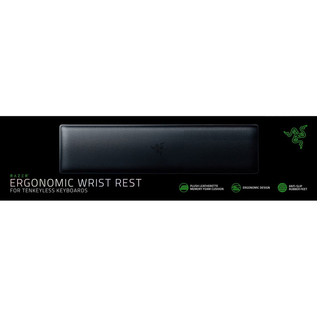 Razer Ergonomische Handgelenkauflage für Tenkeyless Tastaturen: Plüsch-Kunstleder-Memory-Schaumstoff