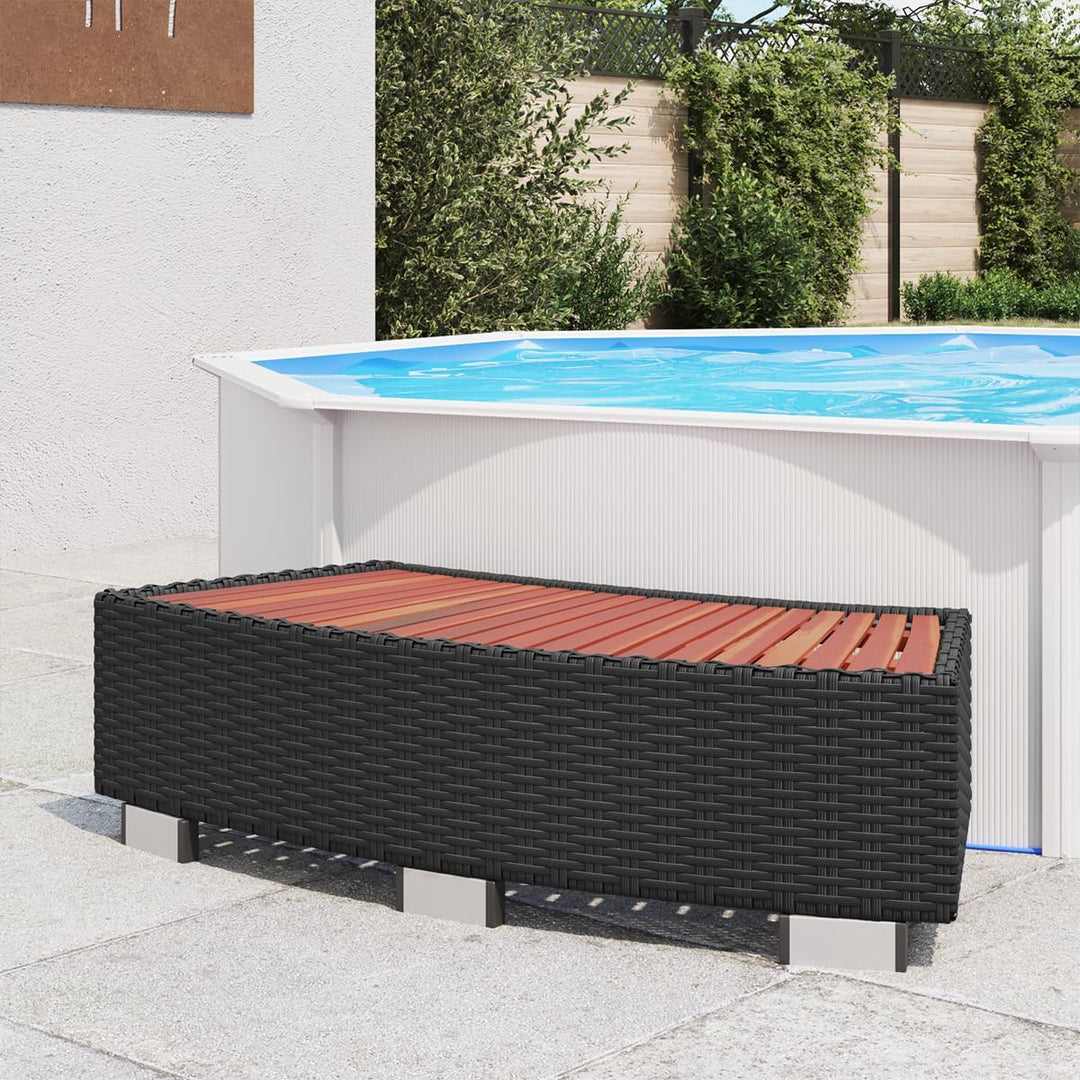 vidaXL Whirlpool Einstieg Trittstufe Treppe Whirlpooltreppe Pool Einstiegstreppe Einstiegshilfe Outd