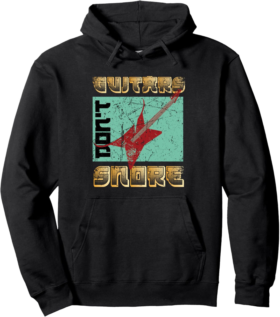 Lustiges E-Gitarren Spruch Motiv und Gitarrist Heavy Metal Pullover Hoodie