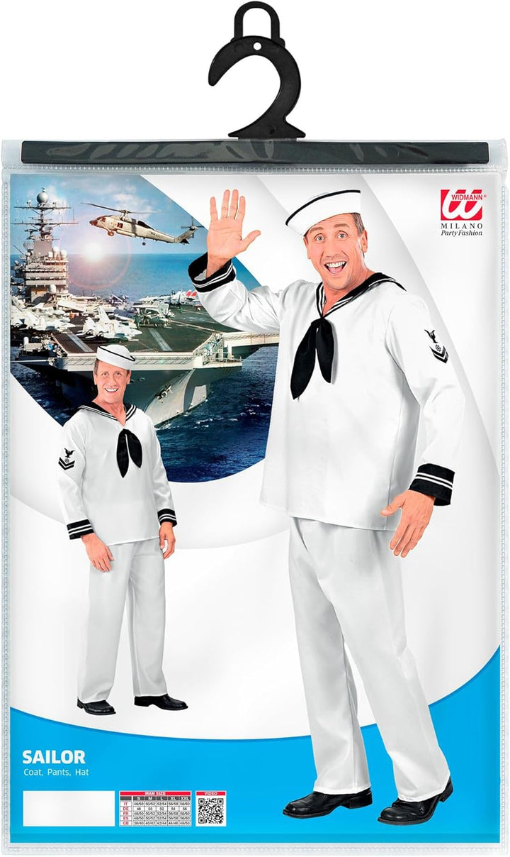 WIDMANN 57722 COSTUME MARINAIO M BIANCO #5772, M
