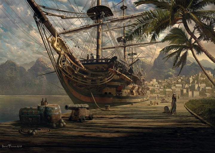 Schmidt Spiele 58183 Schiff vor Anker, 1000 Teile Puzzle