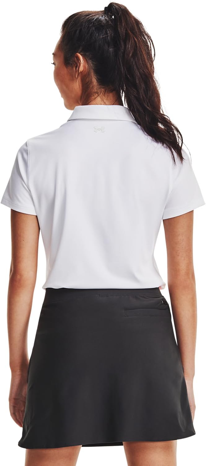 Under Armour Damen Zinger Short Sleeve Golf Polo Short-Sleeve Polos M White-metallic Silver, M White