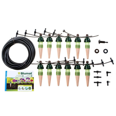 Blumat Tropf Medium Box Kit - Automatische Bewässerung für bis zu 12 Pflanzen (12 Stück), Wasser bis