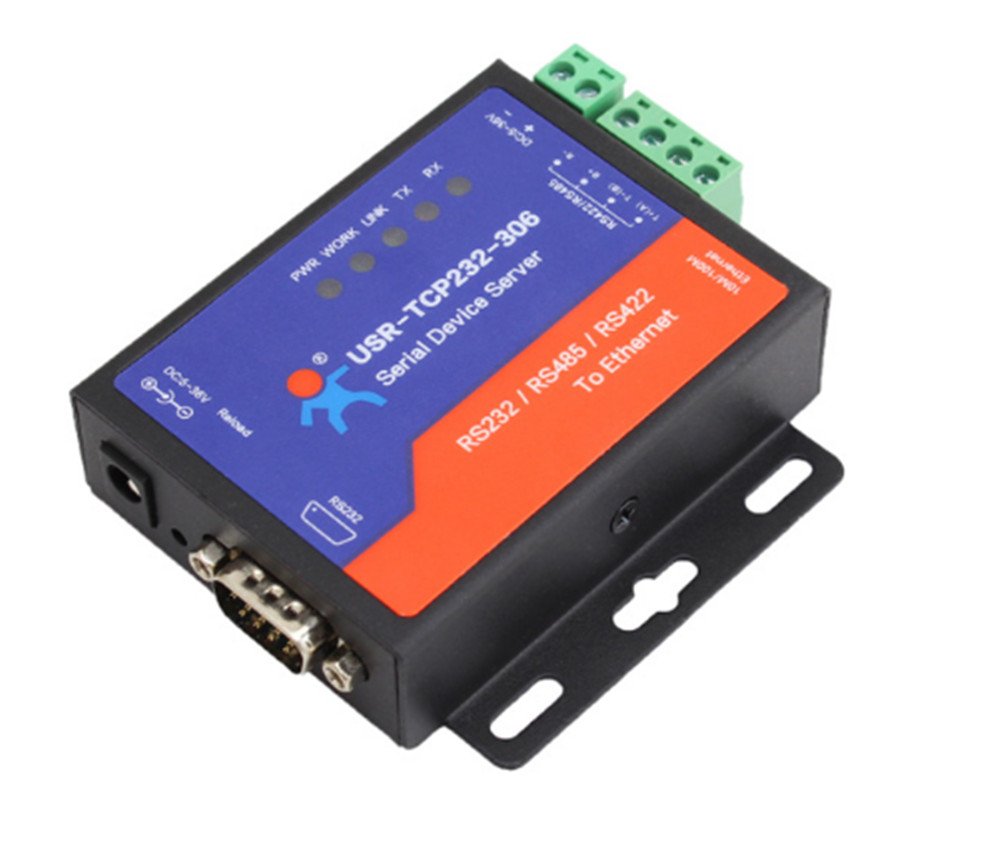 USR-TCP232-306 Seriell zu Ethernet Gerät Seriell RS232/RS485/RS422 zu Ethernet CP/IP Server mit DHCP