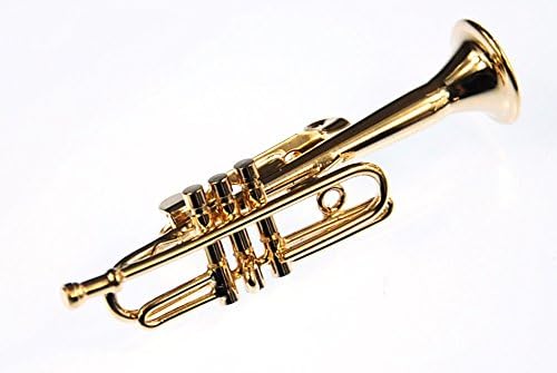Miniblings Trompete Brosche Trompetenbrosche Pin Anstecker Trompeter vergold BOX - Handmade Modeschm