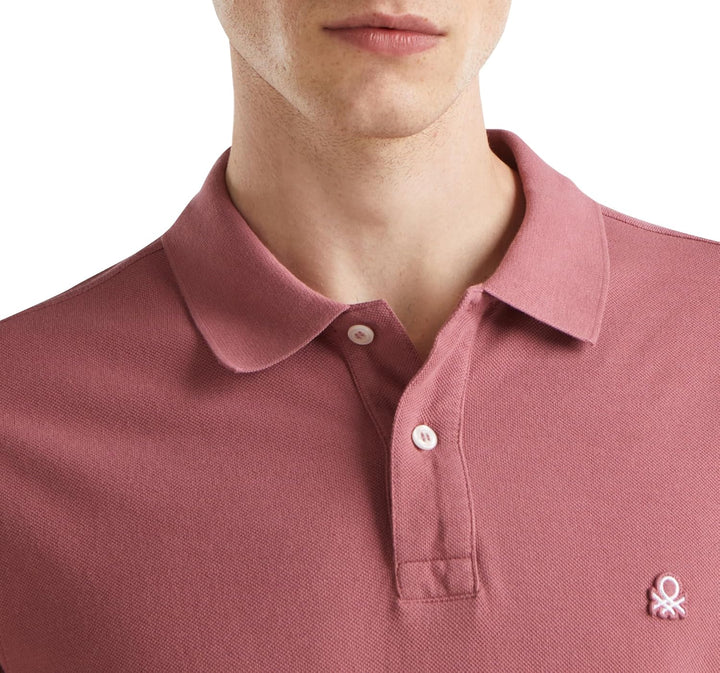 United Colors of Benetton Herren Poloshirt M/M 3089j3179 Polohemd S Violett, S Violett