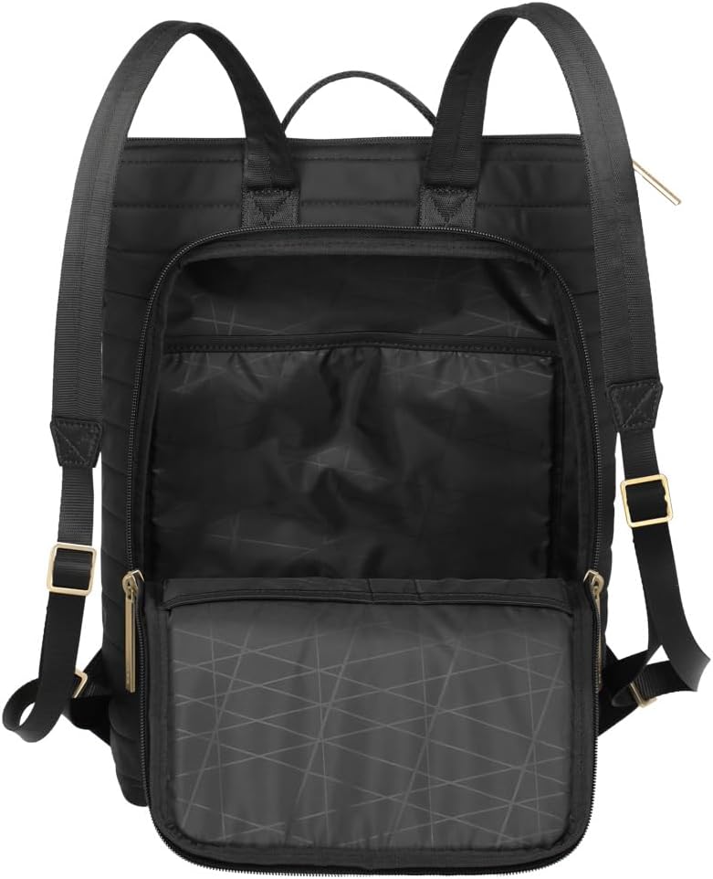 Travelite Rucksack BARBARA STEPP, leichter City Rucksack aus Nylon mit Trolley-Aufsteckfunktion, 8 L