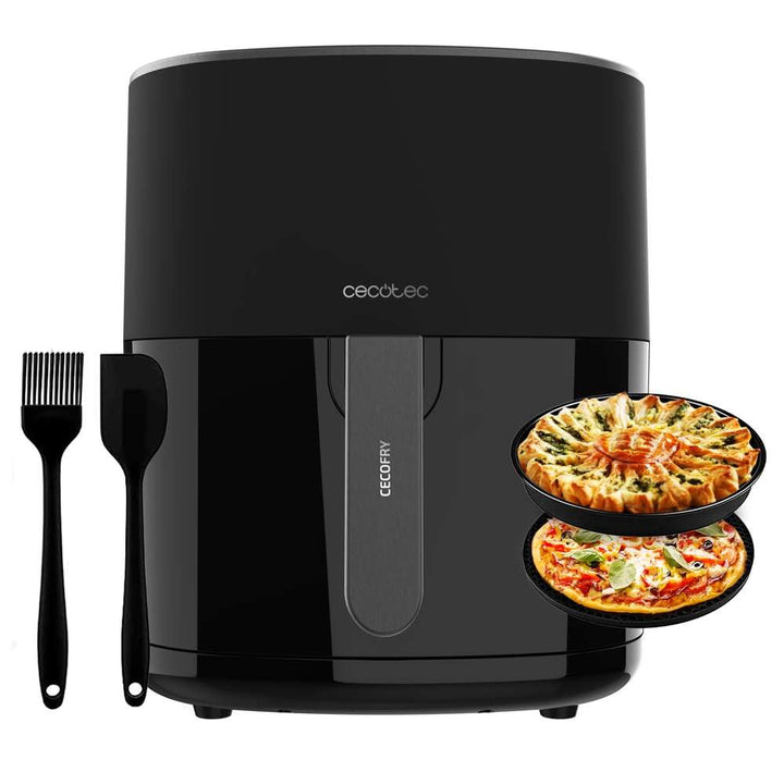 Cecotec Heissluftfritteuse ohne Öl, 5,5 L, Cecofry Fantastik 5500 Pack. Air Fryer. 1500 W, Edelstahl