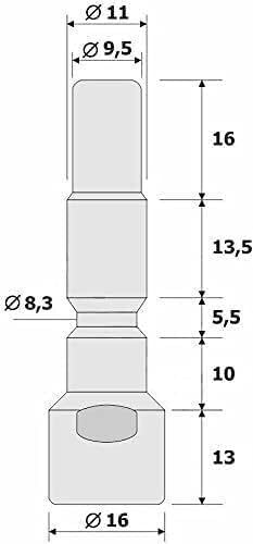 M&M Smartek Hochdruckreiniger Adapter für/kompatibel zu Kränzle light line D10 mit 1/4" Innengewinde