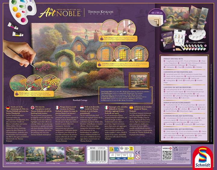 Rosebud Cottage: My Artnoble® Thomas Kinkade, Rosebud Cottage