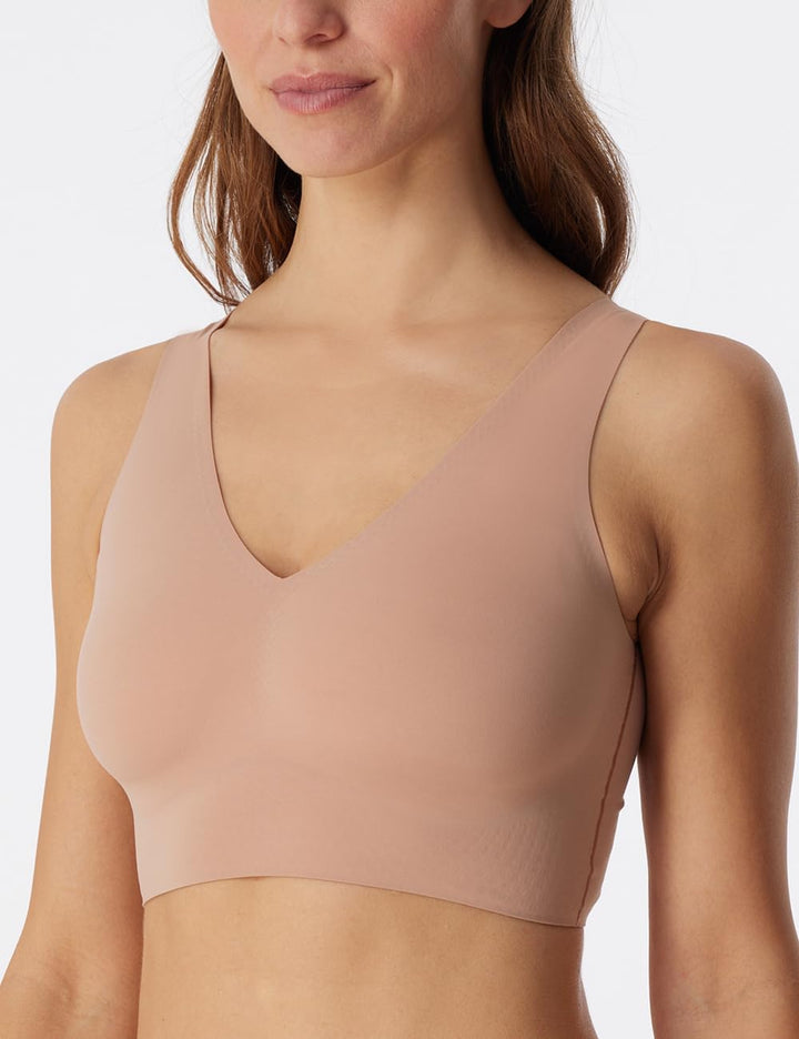 Schiesser Damen Bustier mit herausnehmbaren Pads - Invisible Soft 44 Maple_170364, 44 Maple_170364