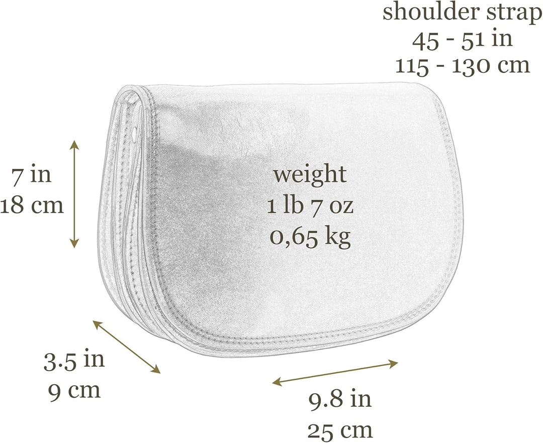 Time Resistance Leder Umhängetasche Damen - Messenger Bags - Arbeitstasche Damen - Schultertasche -