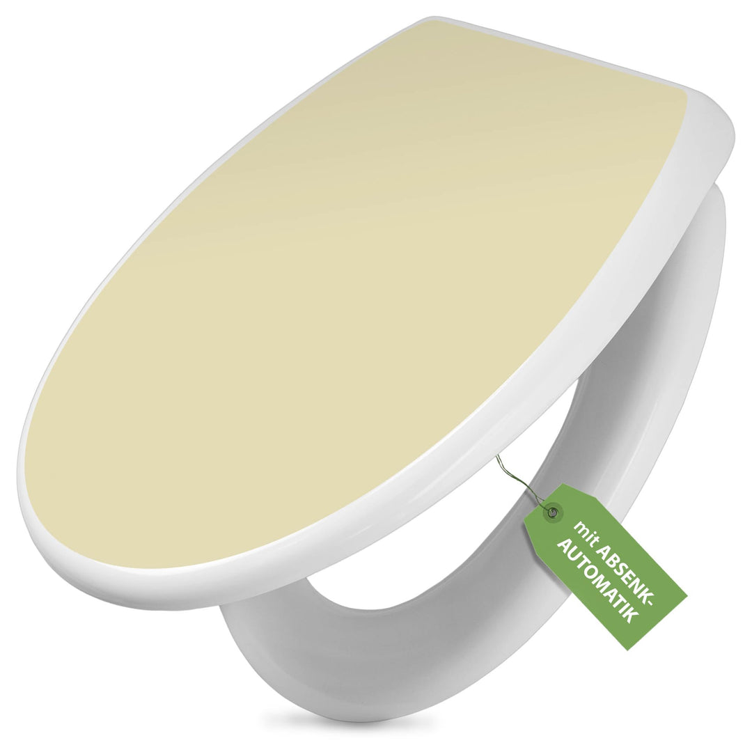 banjado Toilettendeckel mit Absenkautomatik 44,5x37cm - Soft Close Toilettensitz - WC Sitz mit Absen