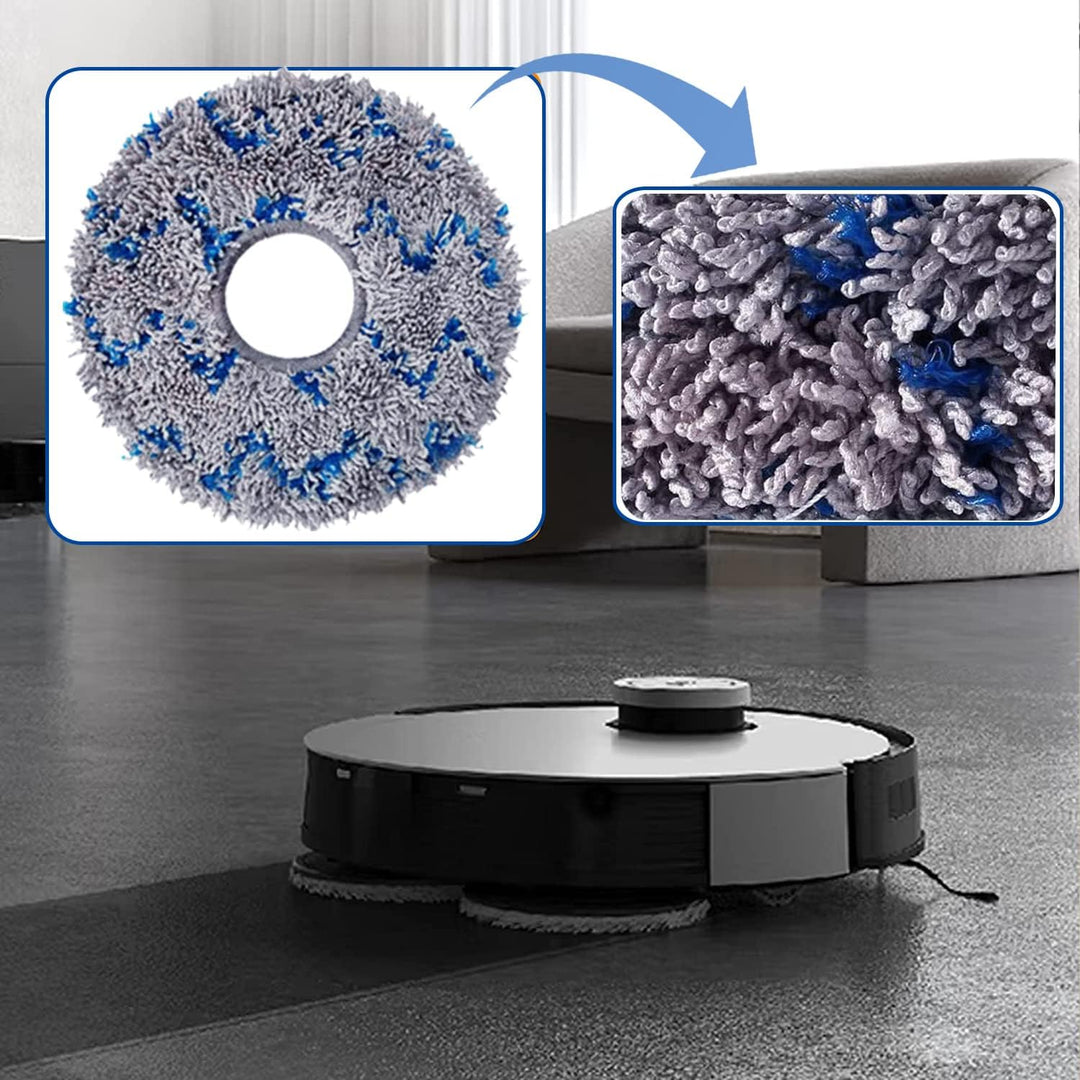 AiLomey 8 Stück Wischtücher Zubehör für Ecovacs Deebot X1 Omni / X1 e Omni / T20 Omni, Wischpads Ers