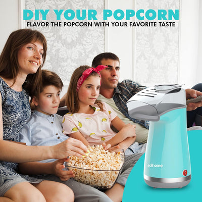 Edihome, Popcornmaschine, Popkornmaschinene, Elektrischer Popcorn Maker, 1200 W, Inklusive Dosierlöf