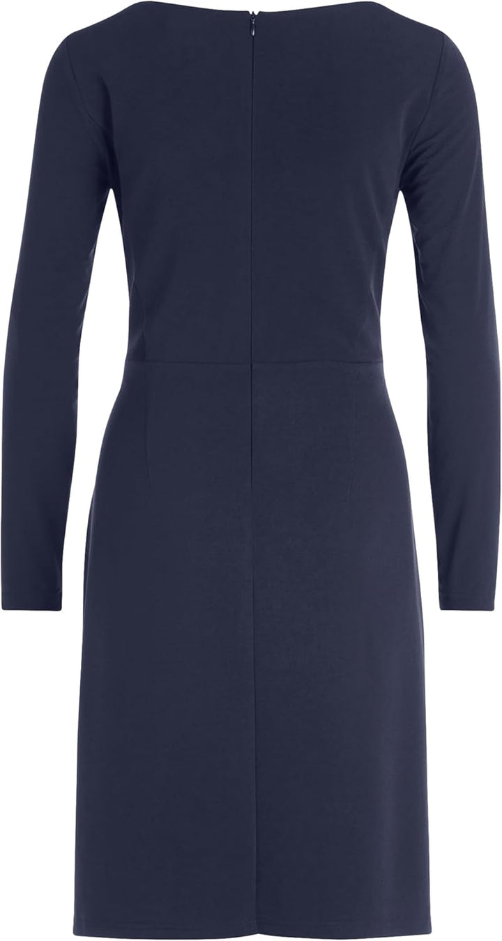 Vera Mont Damen Cocktailkleid mit V-Ausschnitt 42 Blau, 42 Blau