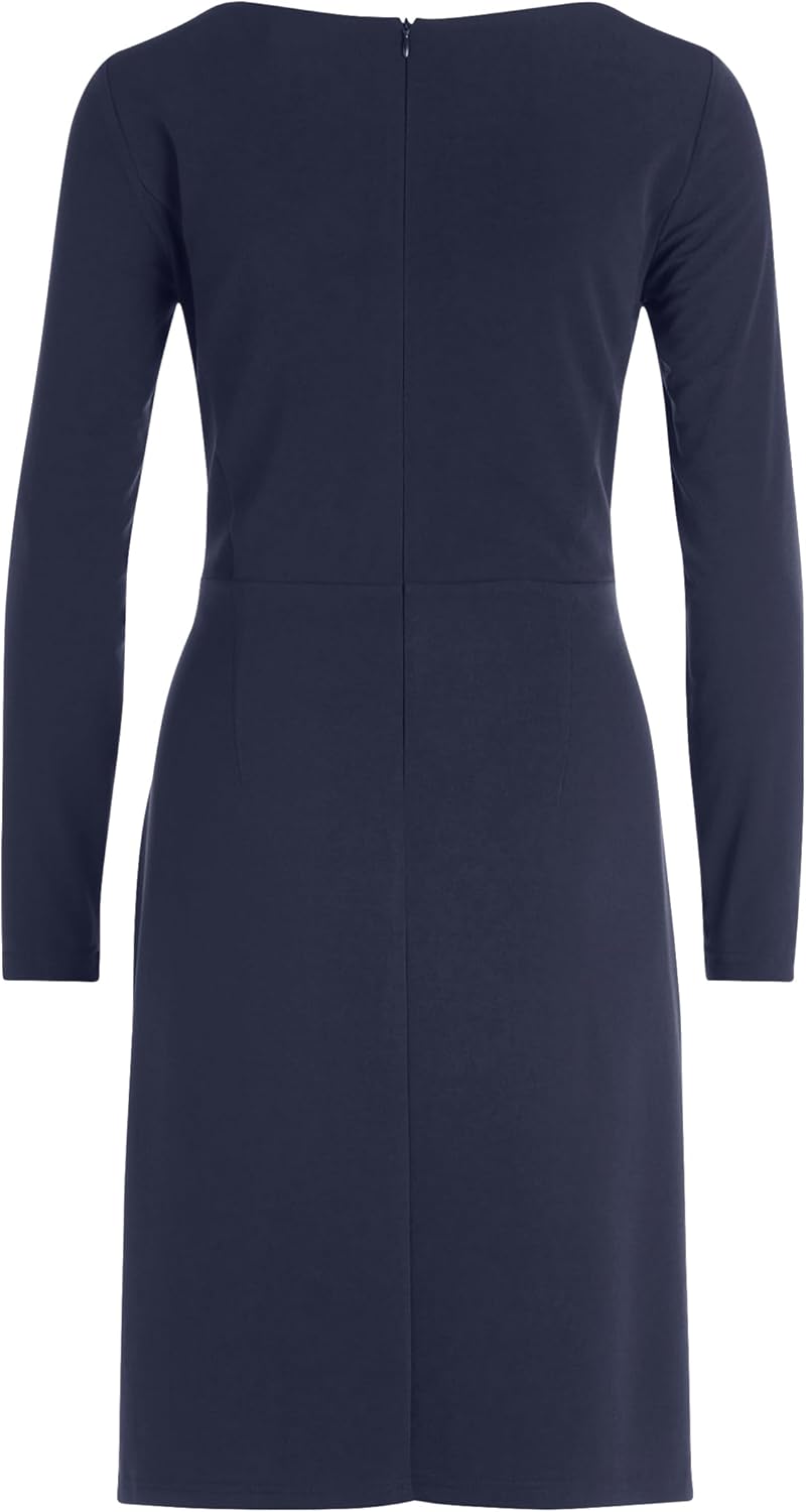 Vera Mont Damen Cocktailkleid mit V-Ausschnitt 44 Blau, 44 Blau
