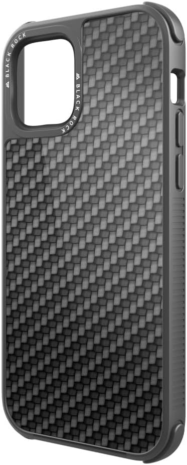 Black Rock - Hülle Robust Case Real Carbon passend für Apple iPhone 12/12 Pro I Karbon Handyhülle, F