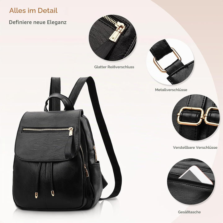 NICOLE&amp;DORIS Mode Frauen Rucksack Mini Rucksack Leder Damen Rucksack Umhängetasche Geldbörsen Mädche