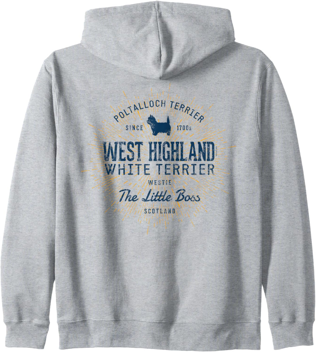 Westie Vintage West Highland White Terrier Kapuzenjacke