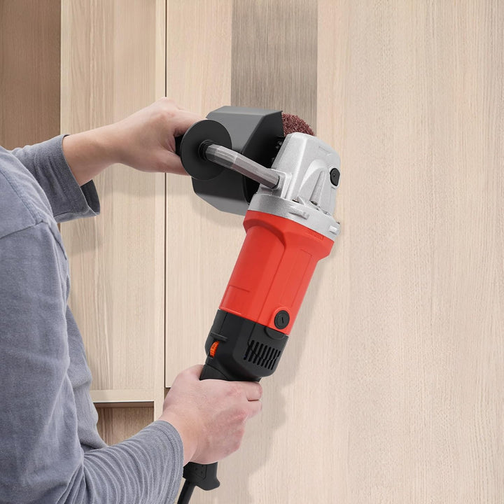 Satiniermaschine 2200W Drahtziehmaschine mit 2 Walzen, 6-Geschwindigkeit Einstellbare Bürstenschleif