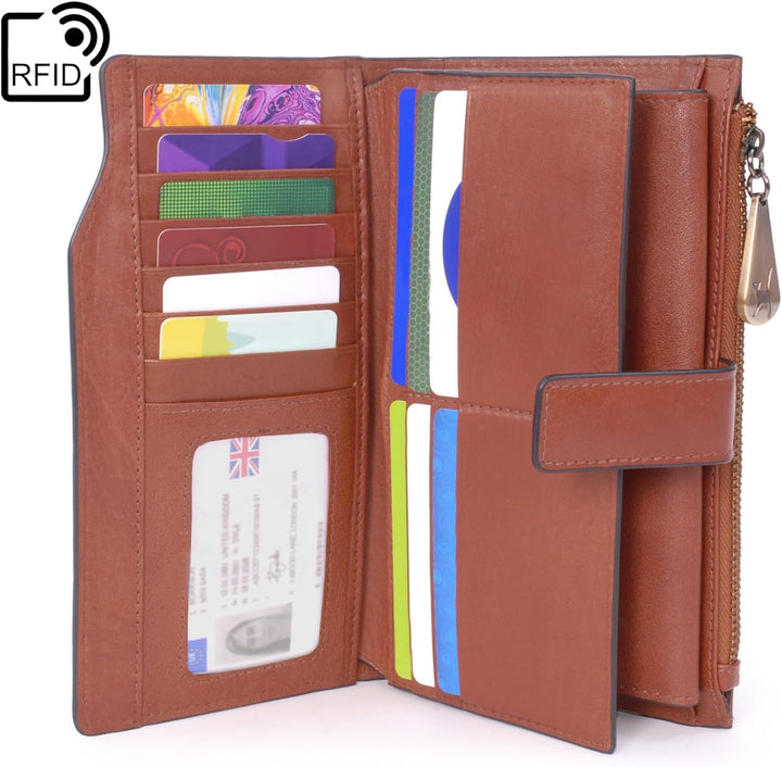 Catwalk Collection Handbags - Leder - Geldbörse/Damenbörse/Geldbeutel mit telefonfach - 20 Kreditkar
