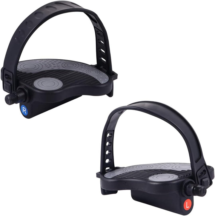 BESPORTBLE 1 Paar Pedale Fusspedaltrainer Heimtrainer Flache Form Fussschlaufen Für Heimtrainer Fahr