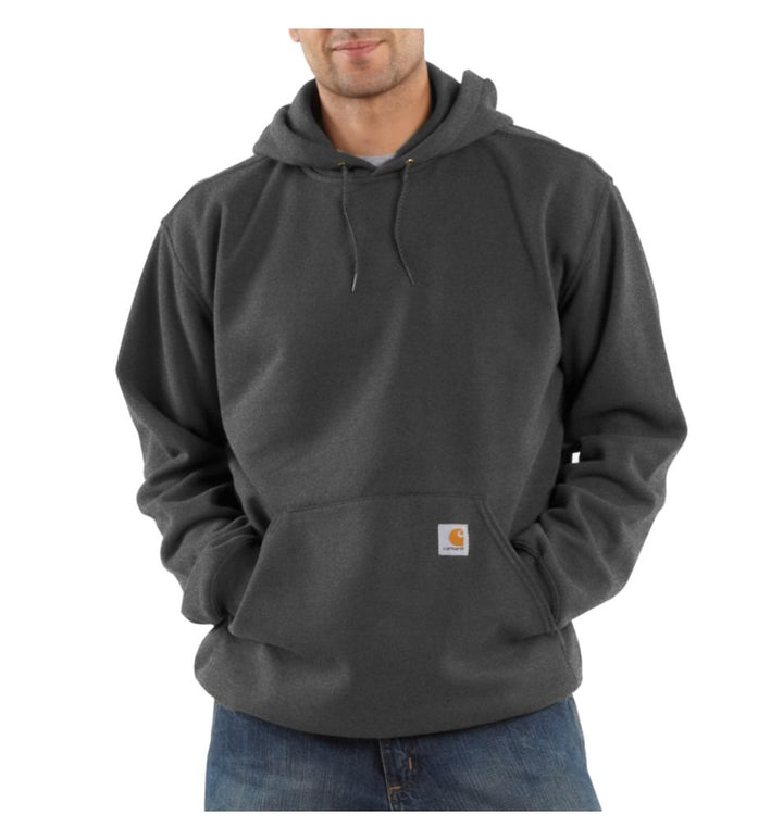 Carhartt K121 Midweight Hooded Sweatshirt L Charcoal Heather, L Charcoal Heather