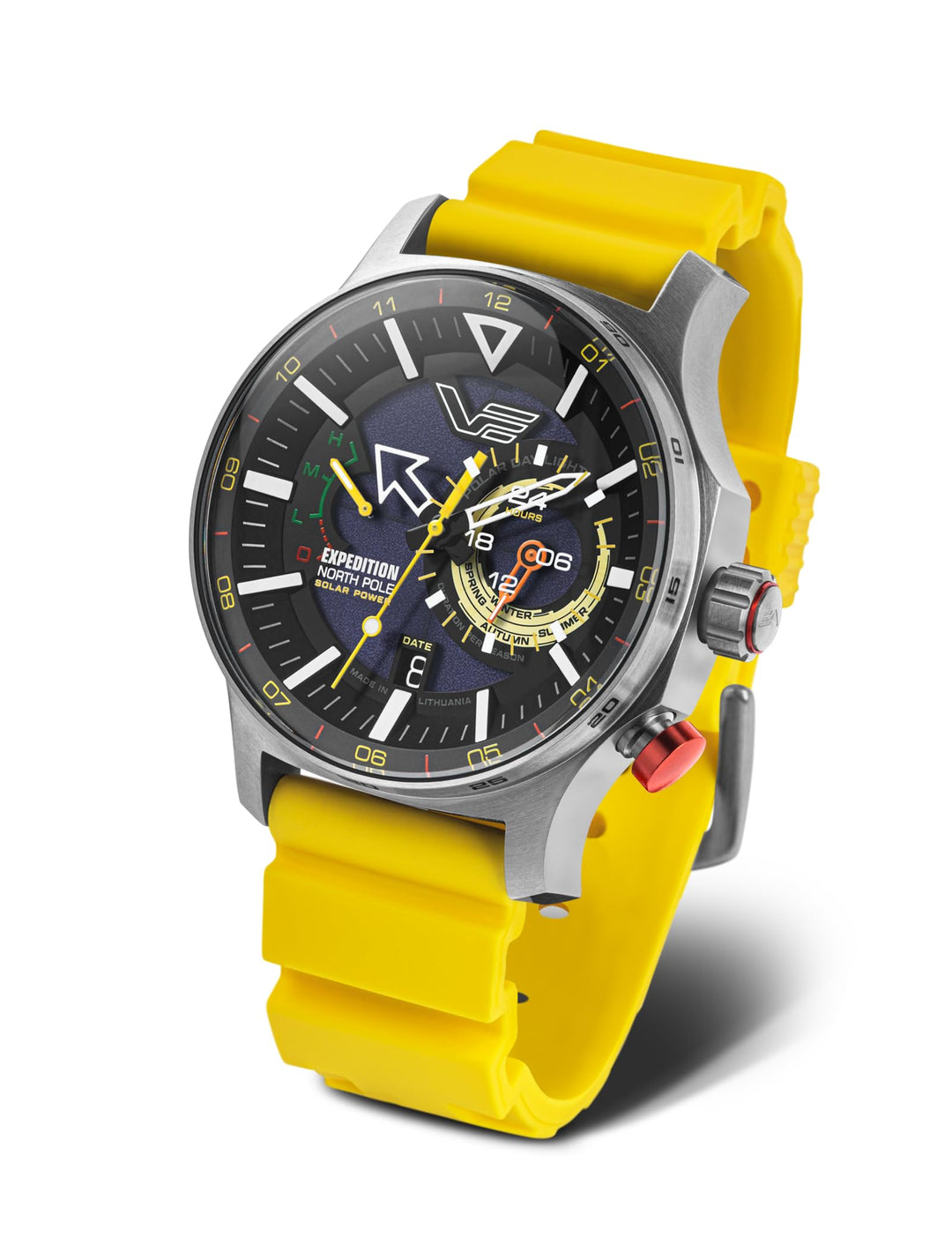 Vostok Europe Herrenuhr Expedition North Pole Solar mit 2 Armbändern in verschiedenen Varianten Silb