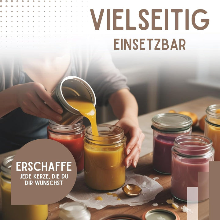 TFC Kompositionswachs 4kg - Premium Kerzenwachs zum Giessen und Gestalten - Ideal für Duftkerzen und
