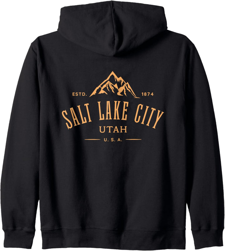 Salt Lake City Utah Fantastisches Souvenir im Bergdesign Kapuzenjacke