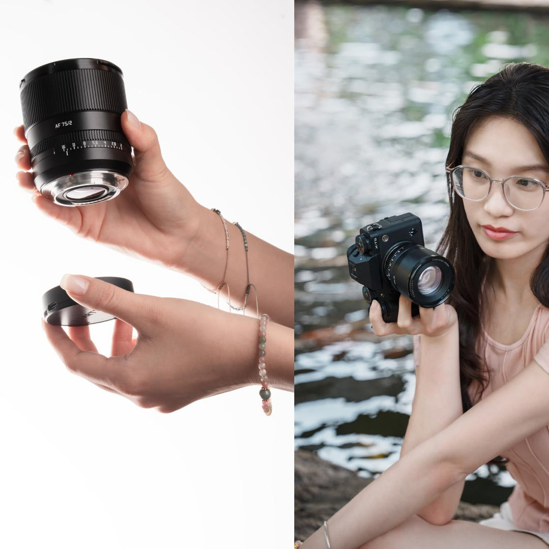 TTArtisan AF 75mm F2-Objektiv Vollformat-Porträtobjektiv, grosse Blende, leichtes STM AF-Autofokusob