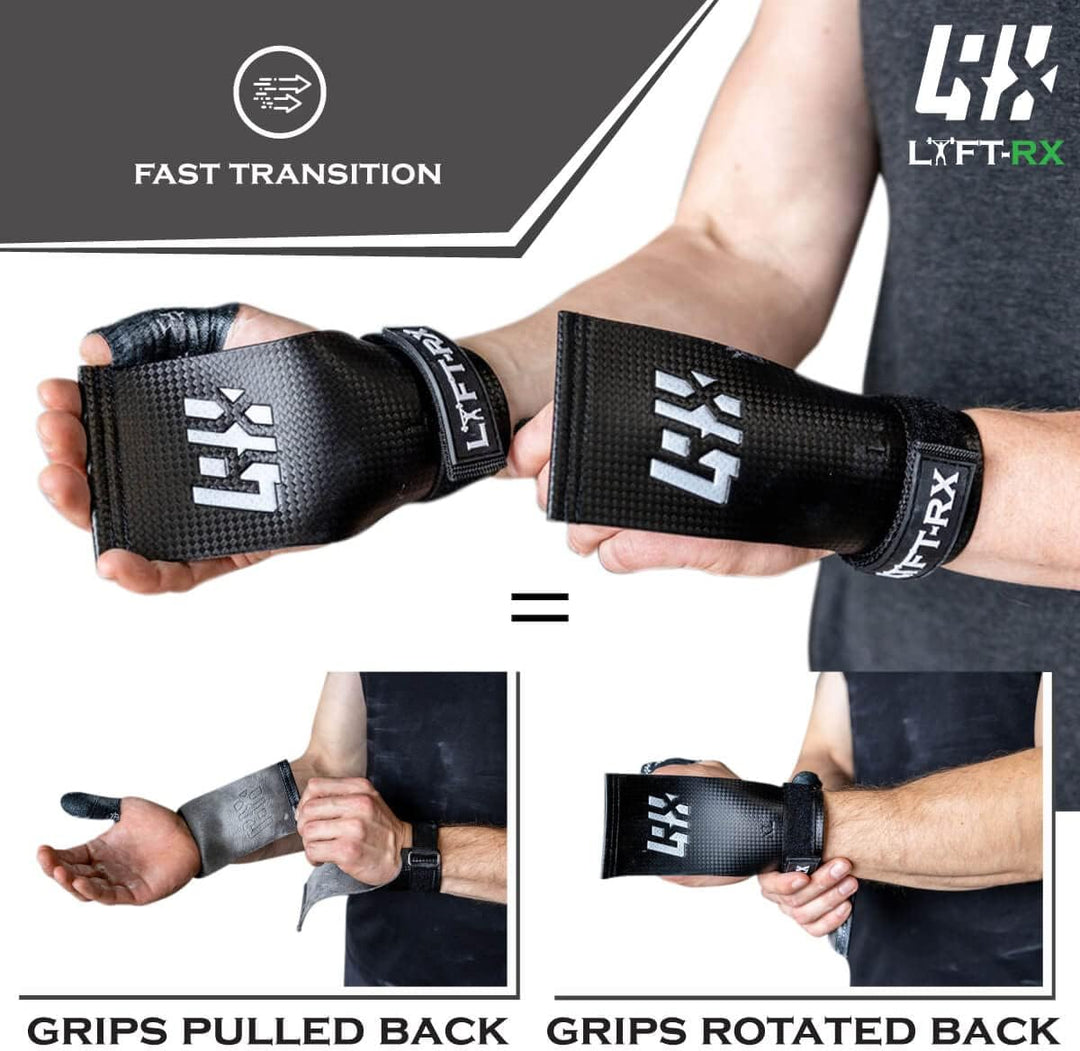 Carbonfaser Hand Grips - Weightlifting, Cross Train, Pullup, Muscle Ups, Gym, Gewichtheben, Gymnasti