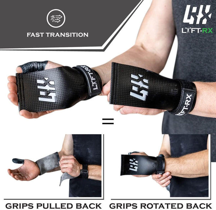 Carbonfaser Hand Grips - Weightlifting, Cross Train, Pullup, Muscle Ups, Gym, Gewichtheben, Gymnasti