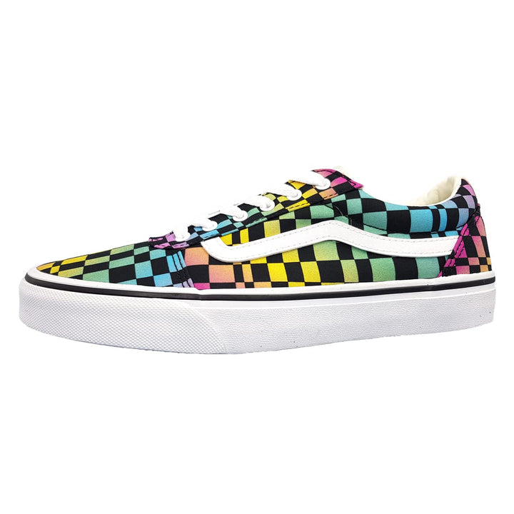 Vans Mädchen Ward Sneaker 37 EU Trippy Checkerboard Multi White, 37 EU Trippy Checkerboard Multi Whi