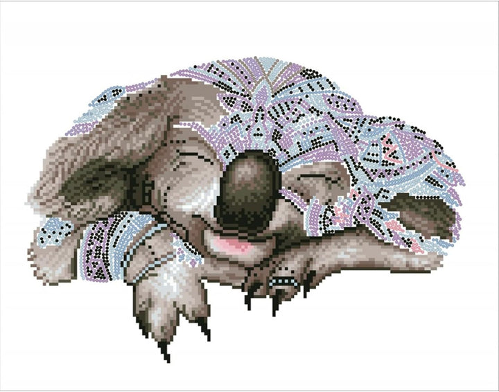 DIAMOND DOTZ 2592688 Original 5D Diamond Painting Set, Koala Traum, DIY Diamant-Malerei-Kit mit rund
