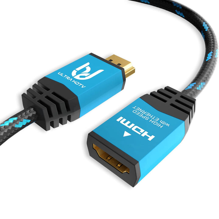 Ultra HDTV 4K HDMI Verlängerungs-Kabel - 2 m High Speed Kabel-Verlängerung - 18 GBit/s - 4K@60Hz (ru