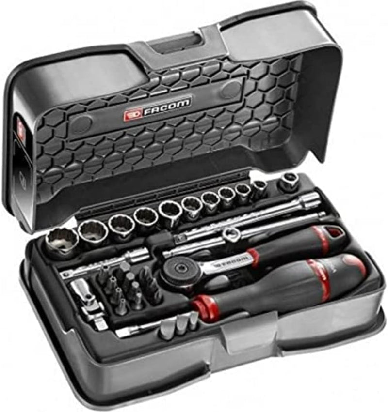 Steckschluessel-Set 1/4 R.161B, 31-tlg 31 pièces Mehrfarbig, 31 pièces Mehrfarbig