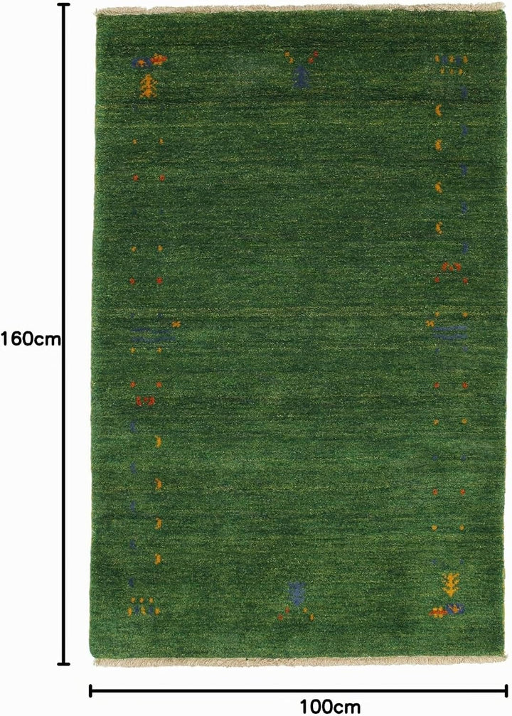 RugVista, Gabbeh Loom Frame, Teppich, Mittelflor, 100 x 160 cm, Rechteckiger, Gabbeh, Wolle, Flur, S
