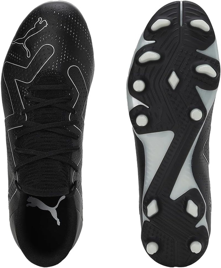 PUMA Herren Future Play Fg/Ag Fussballschuh 42.5 EU Puma Black Puma Silver, 42.5 EU Puma Black Puma