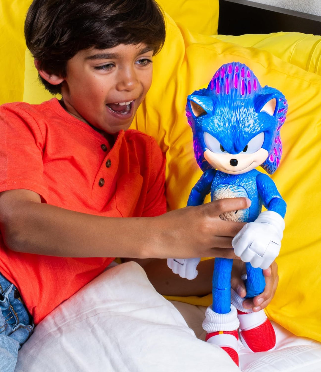 Sonic The Hedgehog 3 Sprechende Figur, 30 cm / 12 Zoll, mit über 30 kultigen und lustigen Sätzen, nu